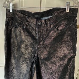 7 For All Man Kind Gold Glitter Jeans